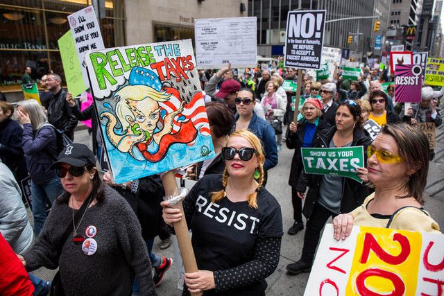 Last year's NYC Tax Day March